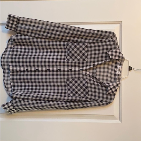 Black and White Portofino Blouse M - Picture 2 of 4